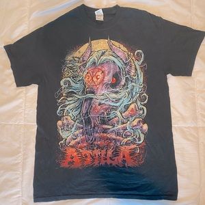 Attila Goat Skull & Bones Vintage Concert Shirt